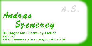 andras szemerey business card